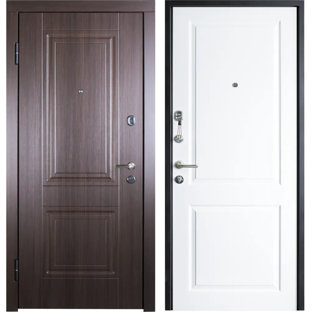 Дверь входная металлическая Сидней, 860 мм, левая, цвет белый BELWOODDOORS STLM-2116086