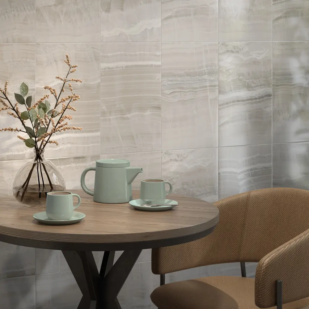 Плитка настенная Kerama Marazzi Тибр 25x40 см 1.1 м² глянцевая цвет бежевый 89353945 STLM-2094531