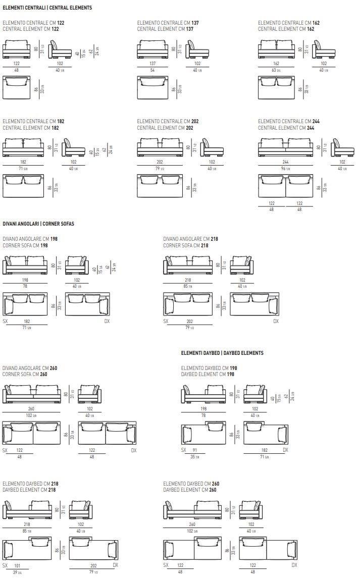 Minotti Секционный модульный диван из ткани sun-id-1383757 - Вид №10