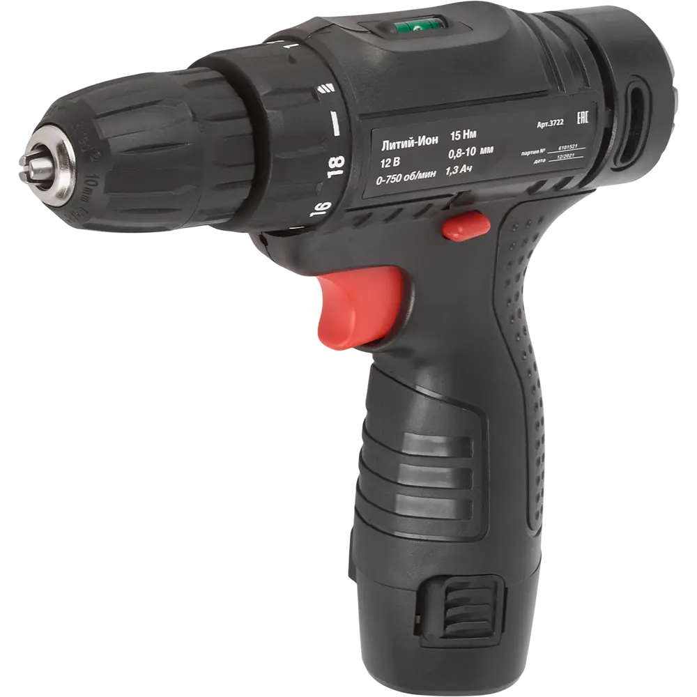 Аккумуляторный шуруповёрт Santreyd DRA-12/Р - лёгкий и мобильный 84276177 STLM-0047979