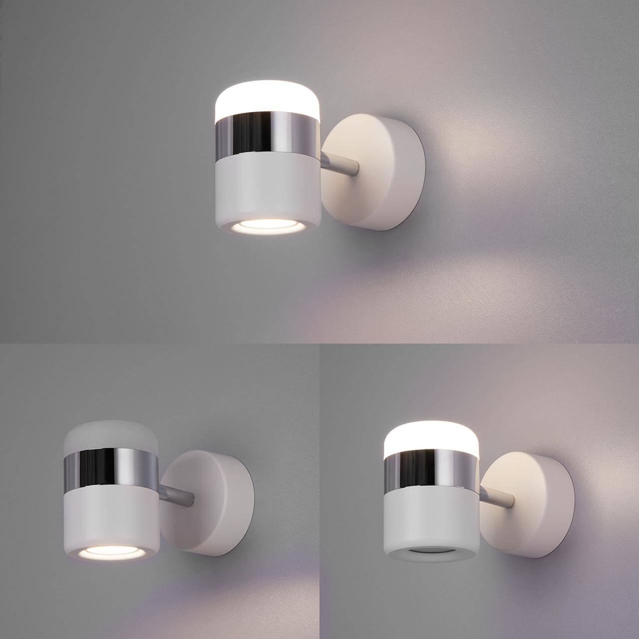Спот настенный светодиодный белый Oskar 20165/1 LED EUROSVET OSKAR 00-3925906 Белый;хром  - Вид №2