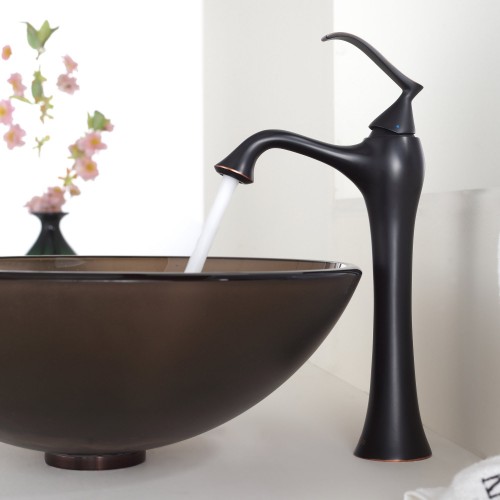 GV103FR-12mm-KEF15000 Накладная раковина на столешницу  прямоугольная Krausru  - Вид №4