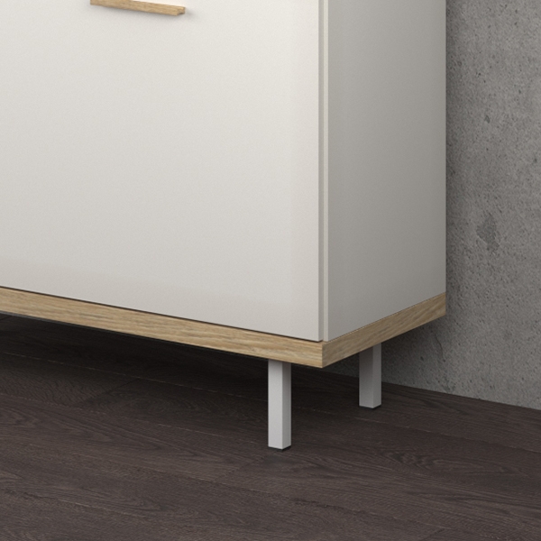 Опора мебельная квадратная , 100x25x25 мм, белый LJPS0251 Public Steel Россия  - Вид №2