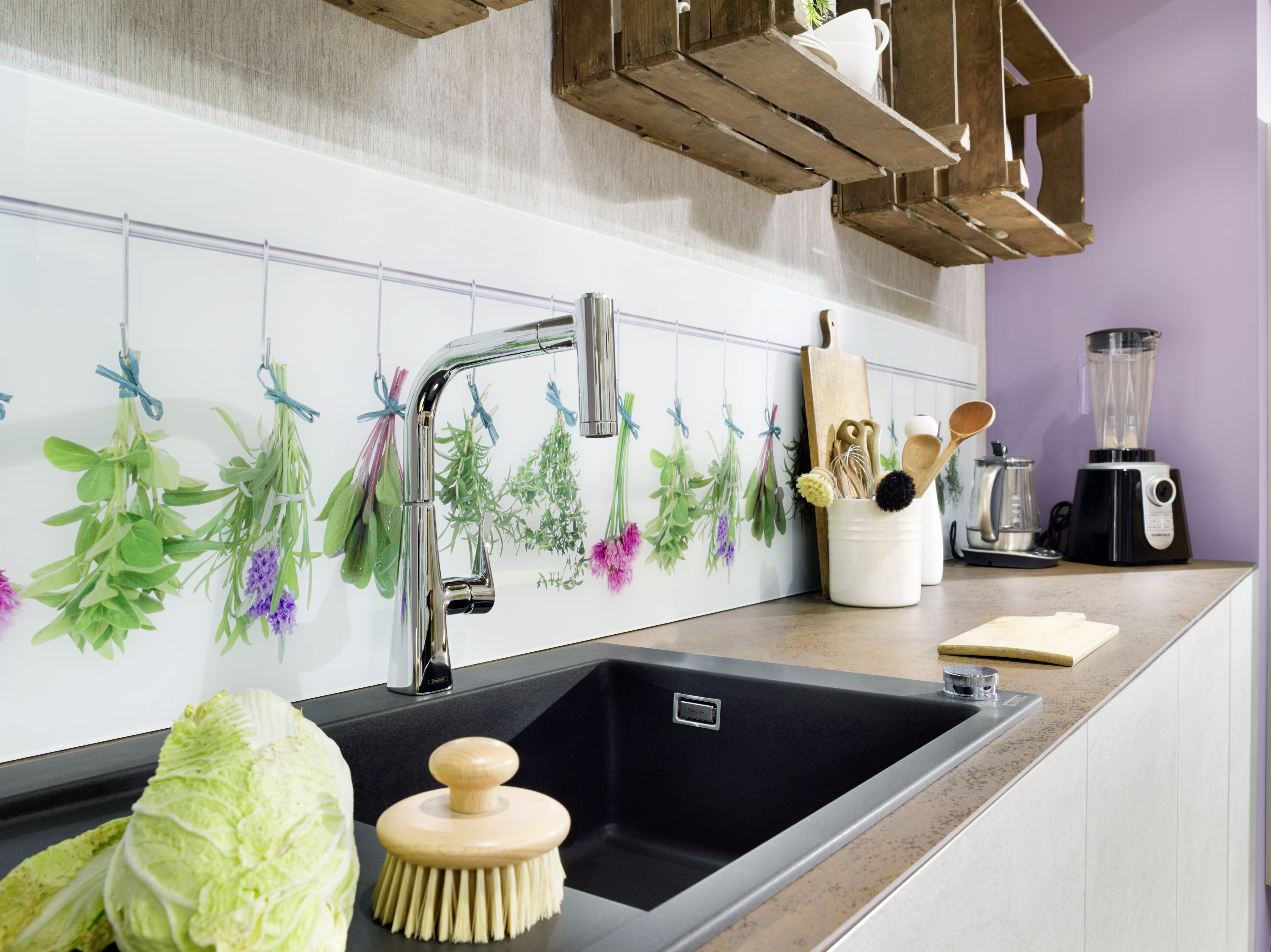 43314170 S51 S514-F450 Встраиваемая мойка 450 с сушкой слева Hansgrohe  - Вид №2