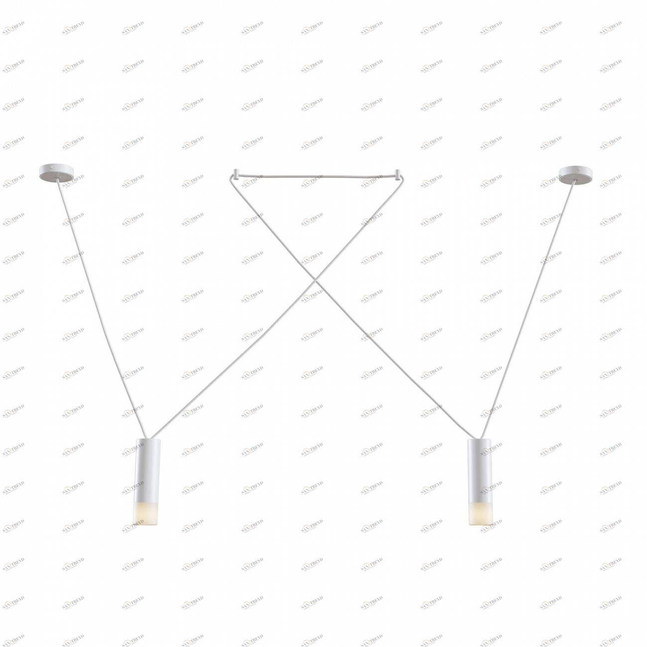 Светильник потолочный светодиодный на 2 лампы белый Davida MOD035PL-02W TECHNICAL TECHNICAL 00-3957063 Белый 