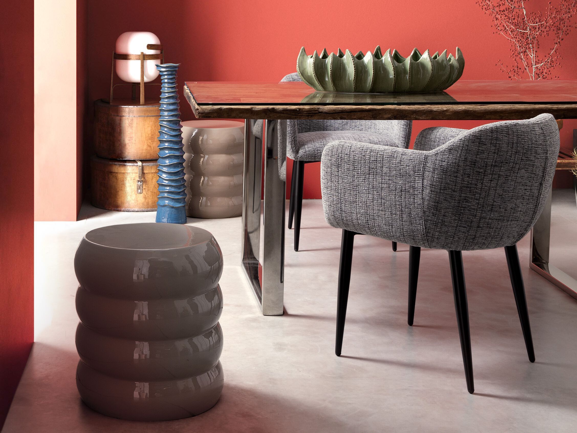 Мягкий тканевый стул с подлокотниками BIZZOTTO KATI ARCH-00104011 - Вид №5