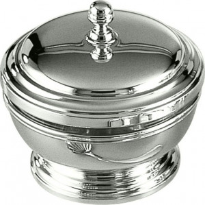 10638870 Schiavon Чаша для сыра круглая с крышкой Schiavon "Инглезе" 11см (посеребрение) Посеребрение