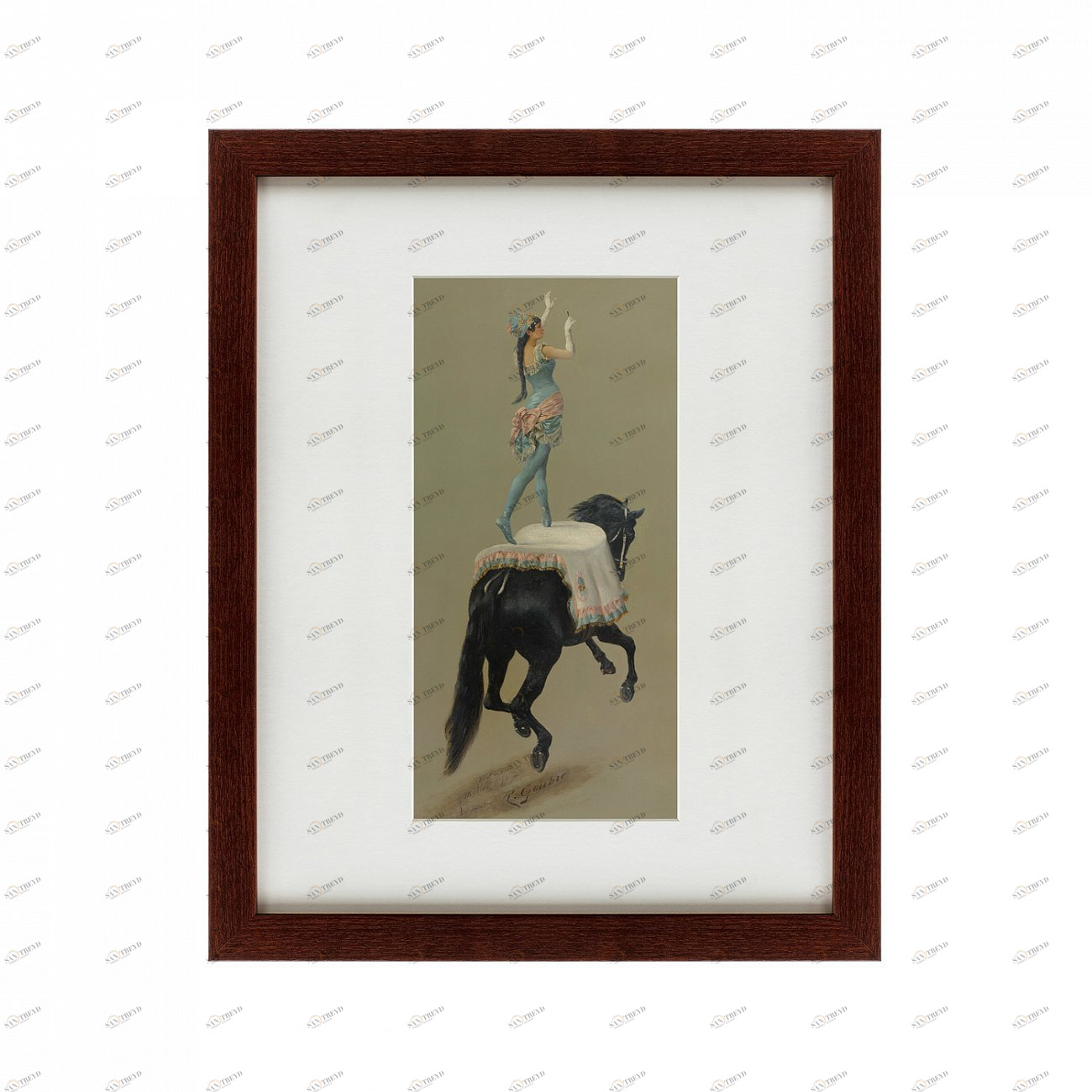 Картина в раме 52х42 см Le cirque molier №2, 1880 КАРТИНЫ В КВАРТИРУ  135694 Бежевый;коричневый 