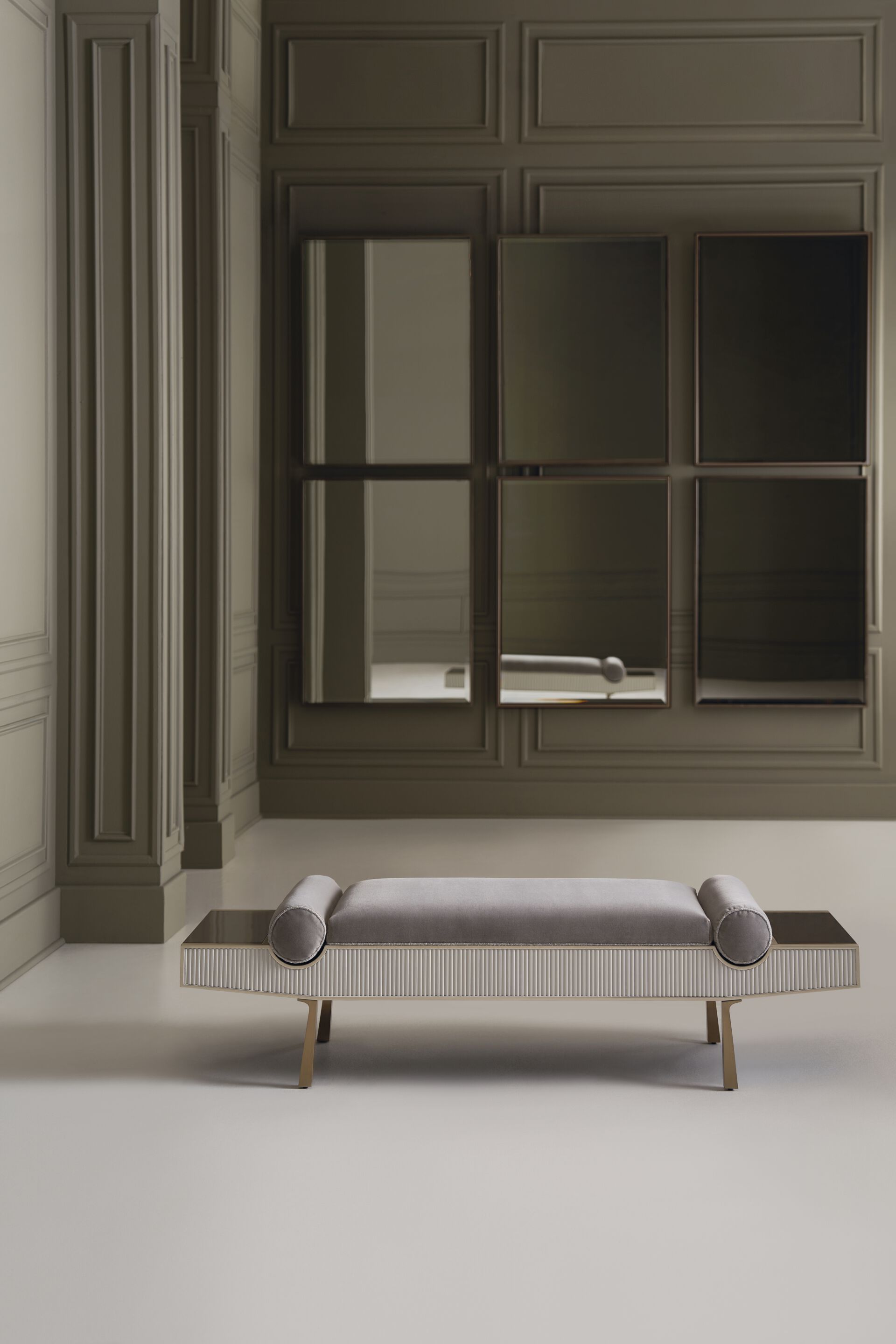 Мягкая скамейка из ткани Caracole ROLL PLAY ARCH-00144400 - Вид №3