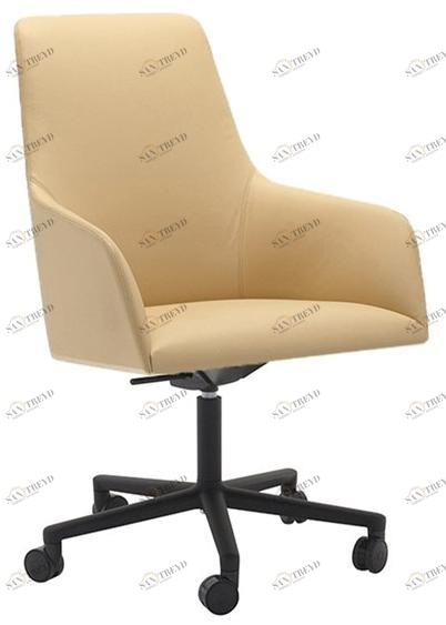 Andreu World Офисное кресло руководителя с 5 спицами на колесах и средней спинкой Alya executive So1478