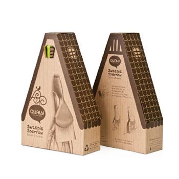 QL10119-BK Совок для уборки крошек sparrow черный Qualy  - Вид №1