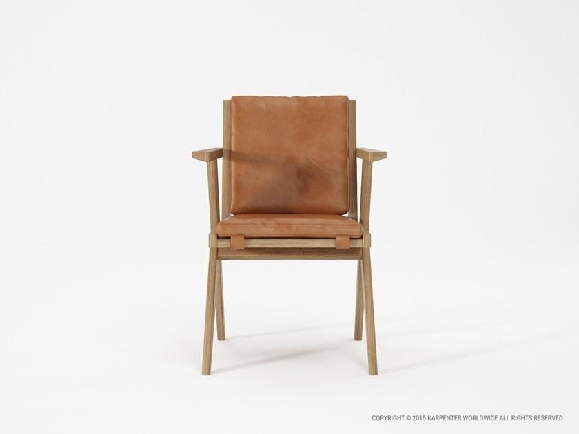 KARPENTER Мягкое кожаное кресло с подлокотниками Tribute sun-id-1346252 - Вид №2