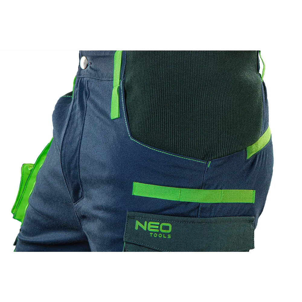 Брюки рабочие Neo Tools Premium темно-синие/зеленые размер L рост 181-184 83303283 STLM-2166924 - Вид №4