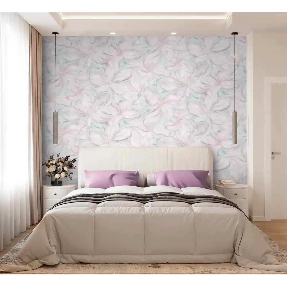 Обои флизелиновые Wallsecret Blanche мятные 1.06 м 8935-27 89389743 STLM-2197661 - Вид №6