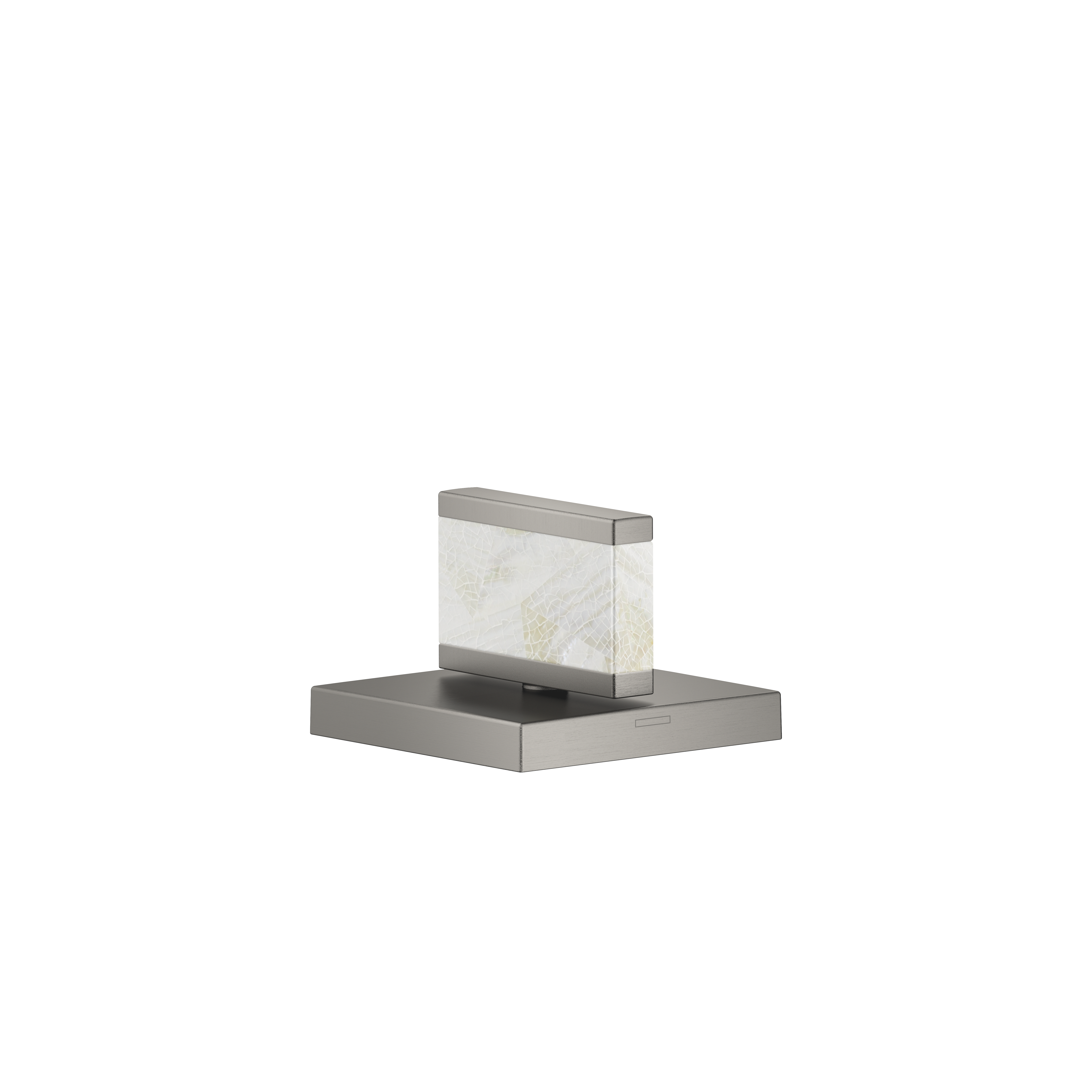 Ручка Nature Squared Pearl Shell Callisto White - матовая темная платина DornBracht XV-014642