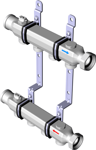 587 611 Модель 1078 Трубопроводные системы  Viega Smartpress  Коллекторы Santreyd  - Вид №2