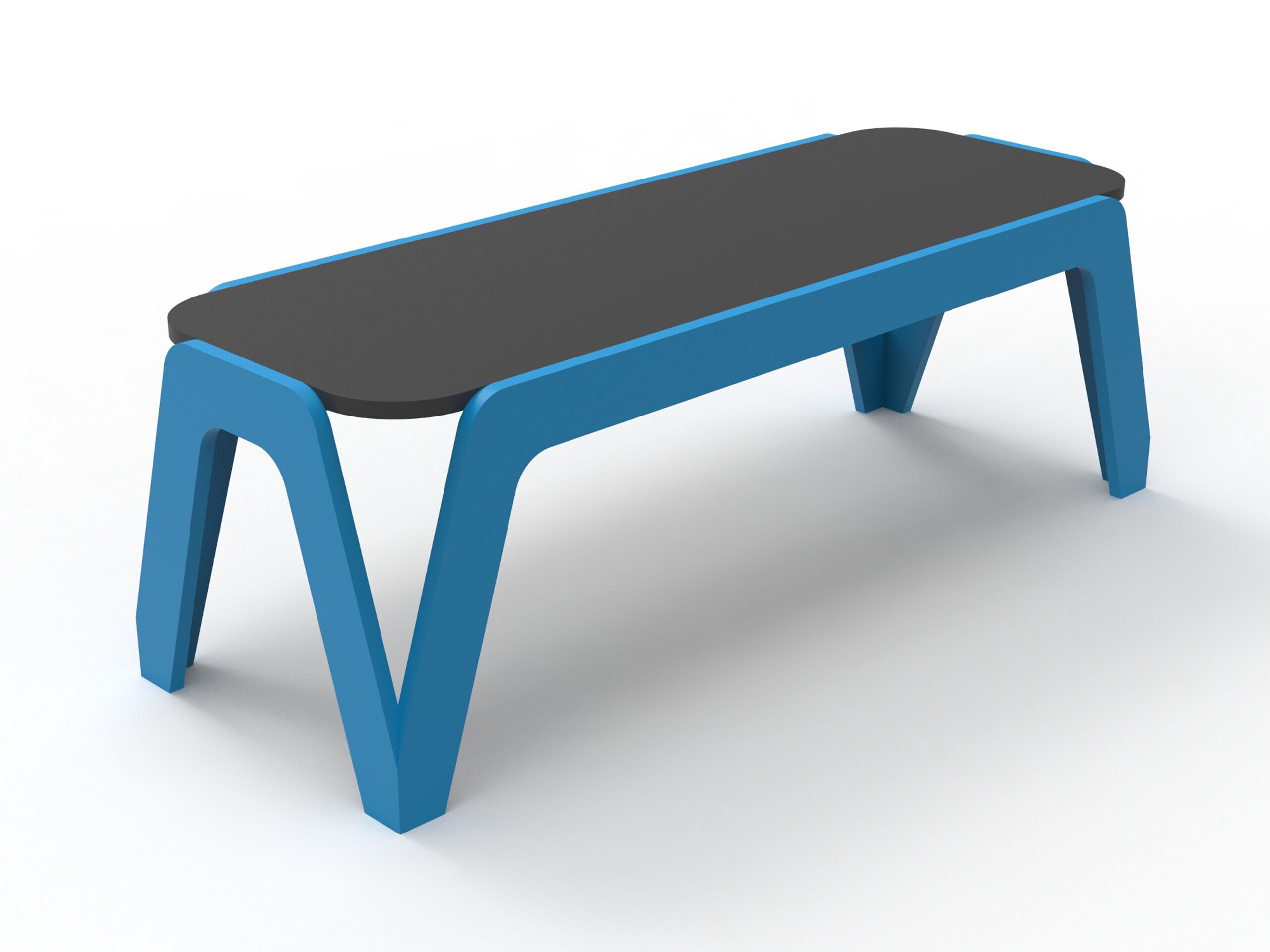 Скамейка из полиэтилена без спинки Donye компас ARCH-00130082 - Вид №4