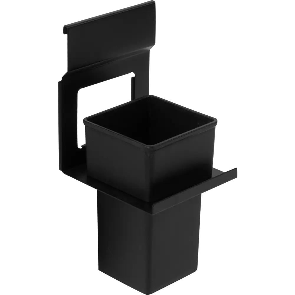 Держатель стакана Swensa Lund для рейлинга металл пластик цвет чёрный STLM-2049787