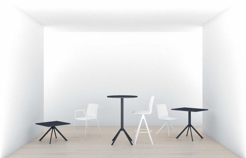 Ares Line Квадратный стальной стол Liner sun-id-1483588 - Вид №1