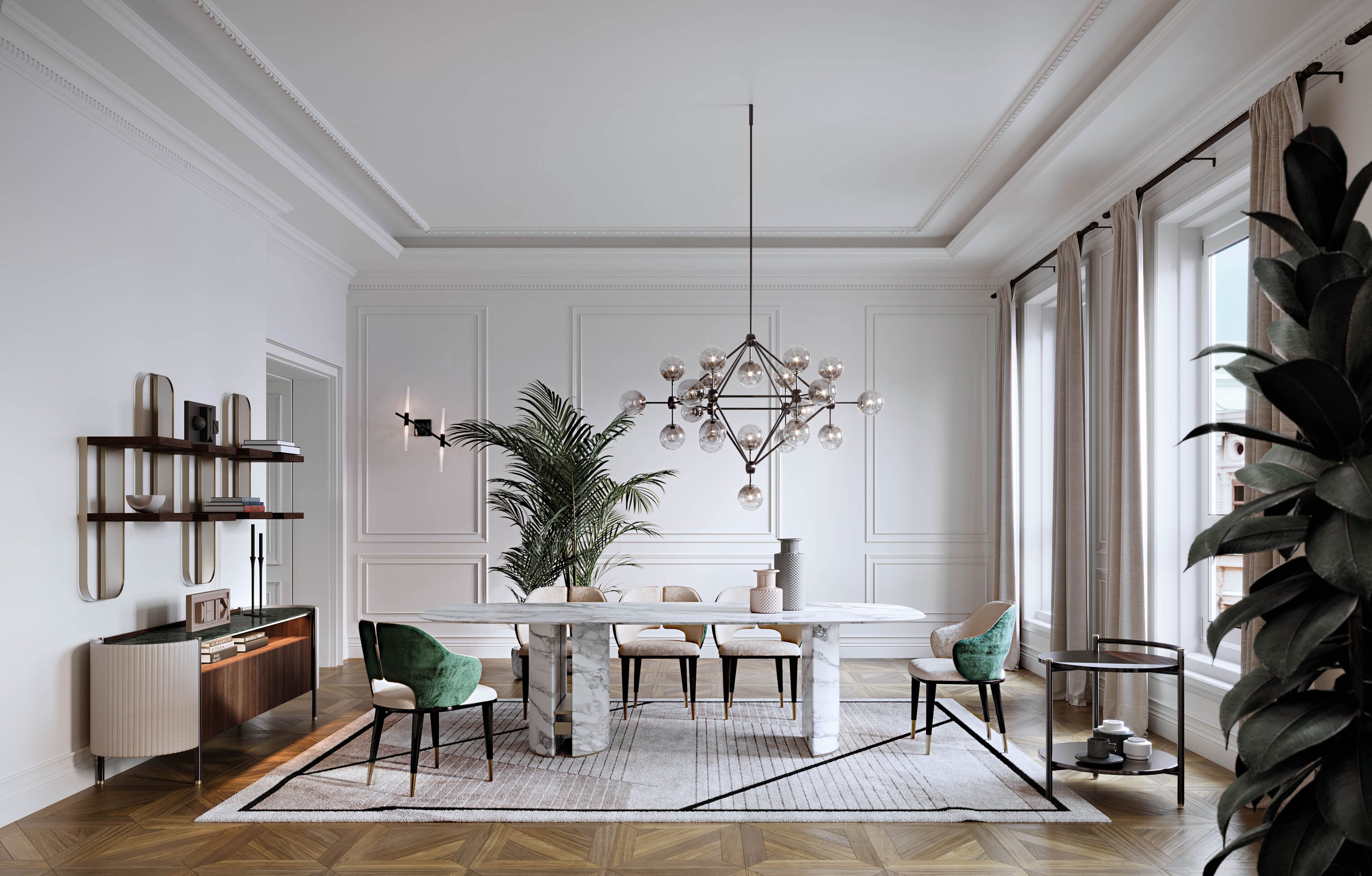 Мраморный журнальный столик для гостиной Capital Collection OLIVER ARCH-00115127 - Вид №1