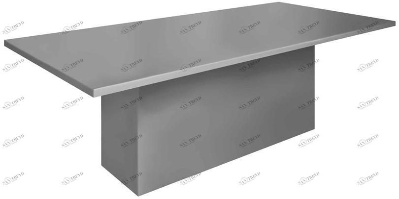 GANSK Прямоугольный обеденный стол из стекловолокна Quadra G3005