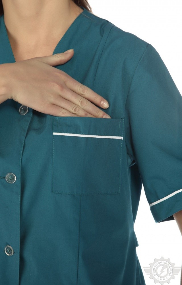 63245 Халат "Бриз" женский  Одежда для обслуживающего персонала  размер 54/158-164 Спецодежда  - Вид №4