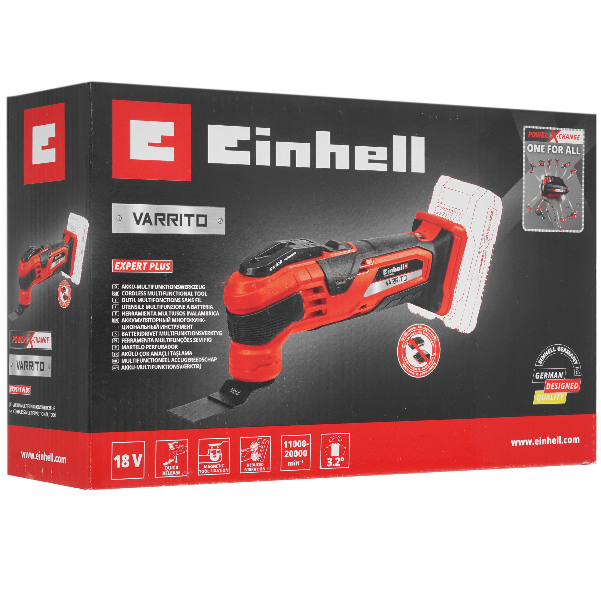 Реноватор Einhell PXC VARRITO Power X Change 18V , Без ЗУ, Без АКБ 5308573 STDN-0070202 - Вид №7