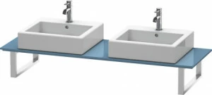 XL015C04747 X-Large Консоль для накладных раковин и встраиваемых умывальников Каменно-синий глянцевый лак