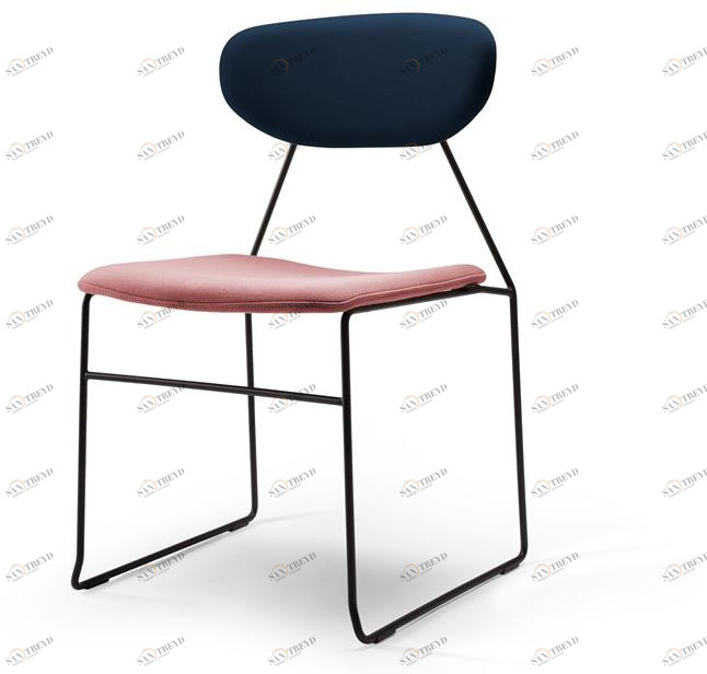 Deadgood Мягкое кресло-санки из ткани с открытой спинкой Naked N3