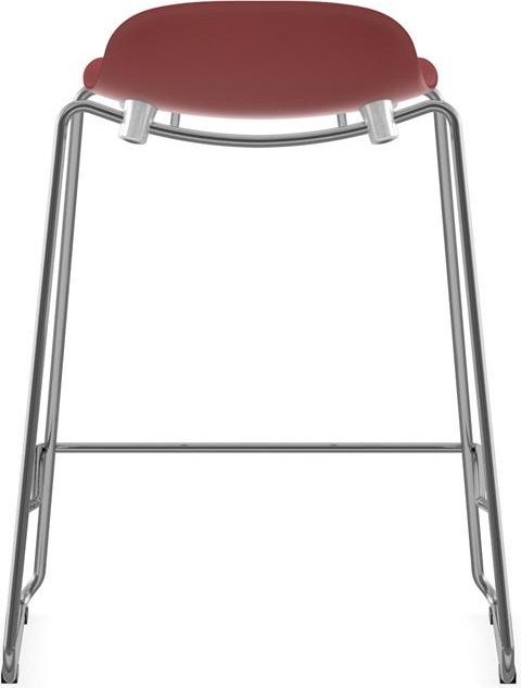603235 Barstool 65 см Stacking Chrome Red Normann Copenhagen Form - Вид №3