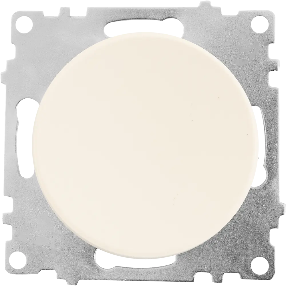 Выключатель встраиваемый Onekeyelectro 1 клавиша с самовозвратом цвет бежевый Florence STLM-2062164