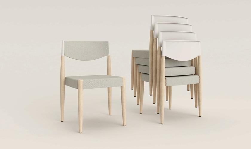 ALMA DESIGN Штабелируемый стул из дерева и полипропилена Virna sun-id-1447242 - Вид №5