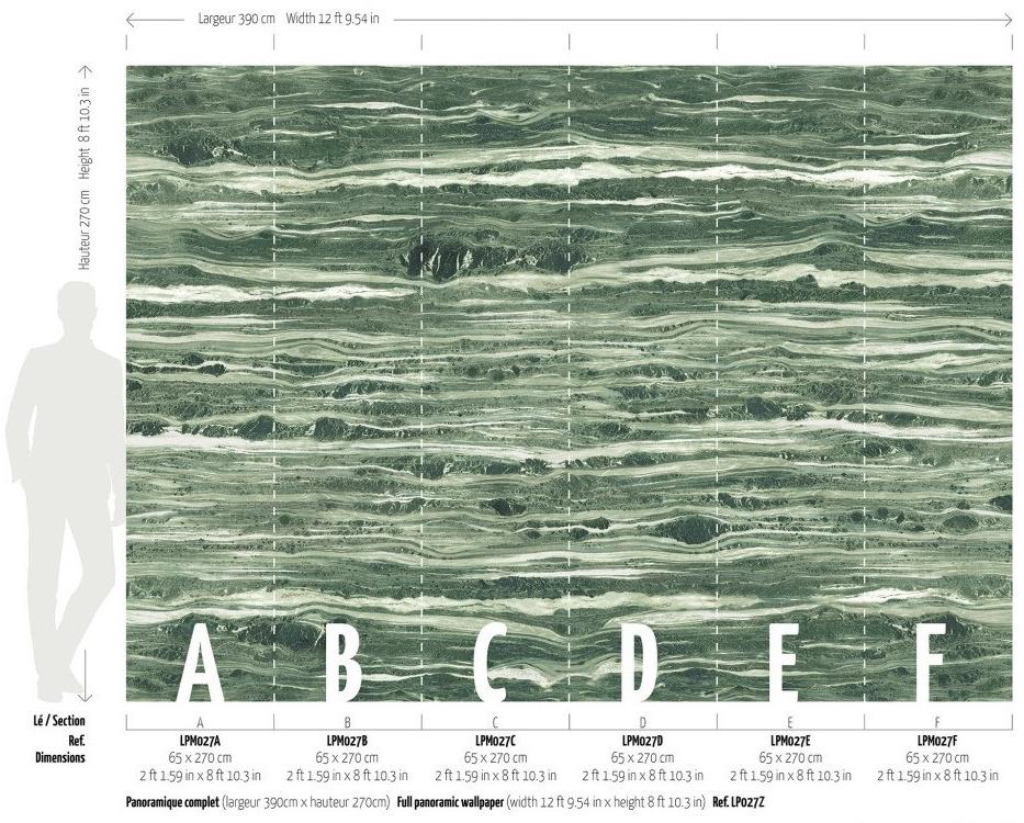Koziel Панорамные моющиеся обои с эффектом мрамора Marbles Lpm027 - Вид №3