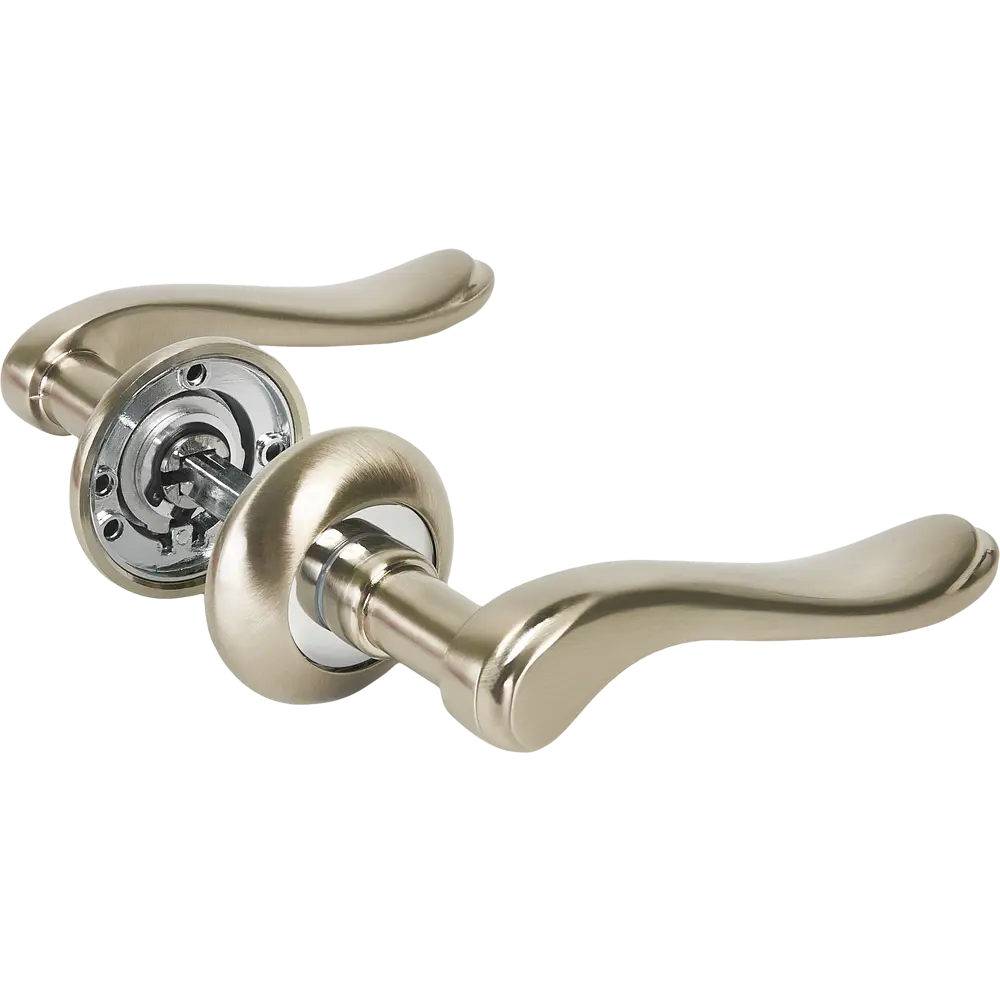 Дверные ручки FUARO Grazia TL54 с замком в стиле никель 85577761 STLM-0064089