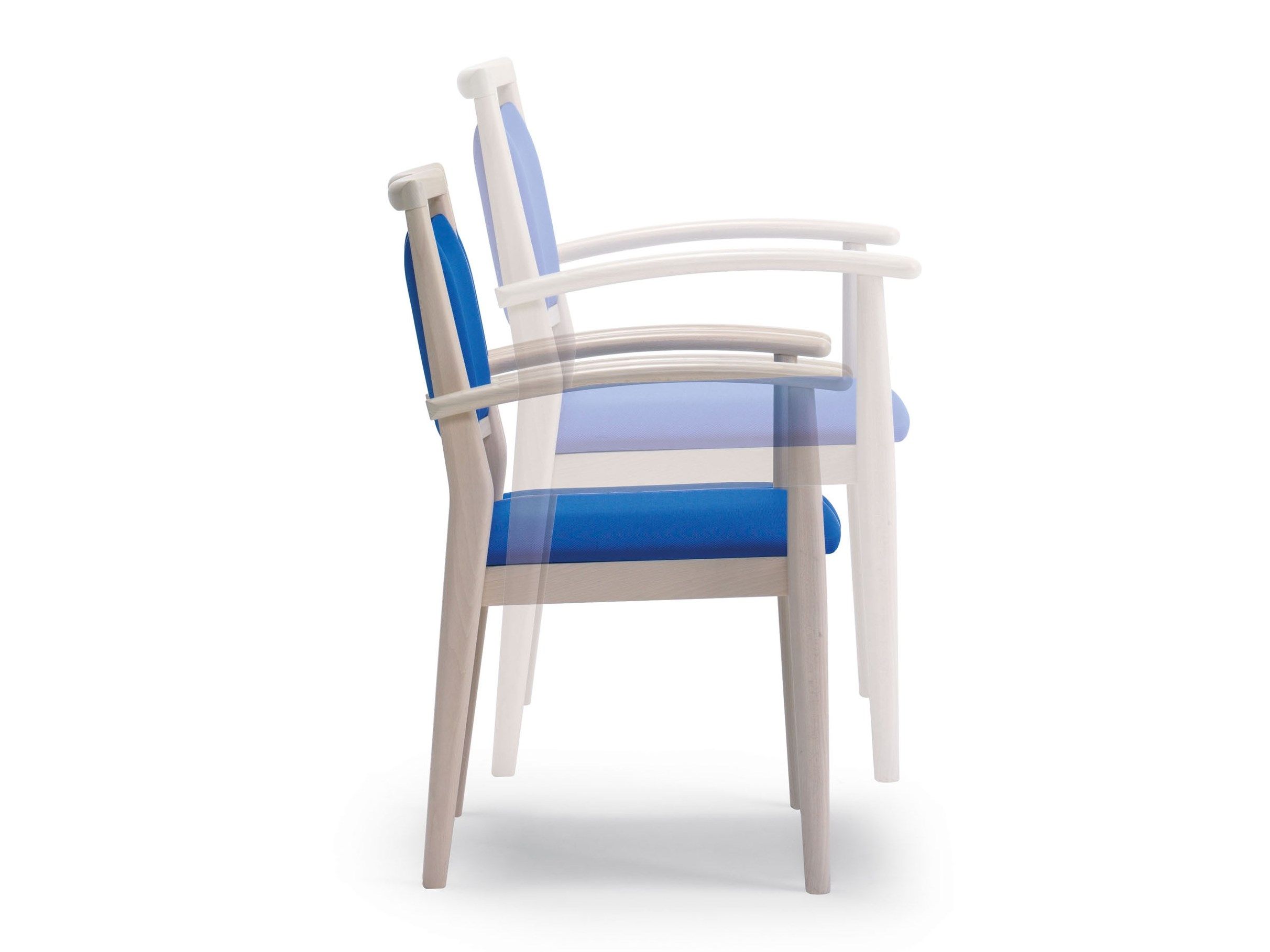 Штабелируемый тканевый стул с подлокотниками PIAVAL SPRING-Health &amp ARCH-00074599 - Вид №2