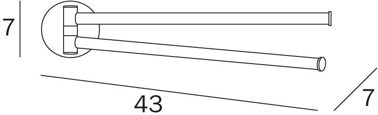 INDA® Поворотный держатель для полотенец Colorella A23150 - Вид №1
