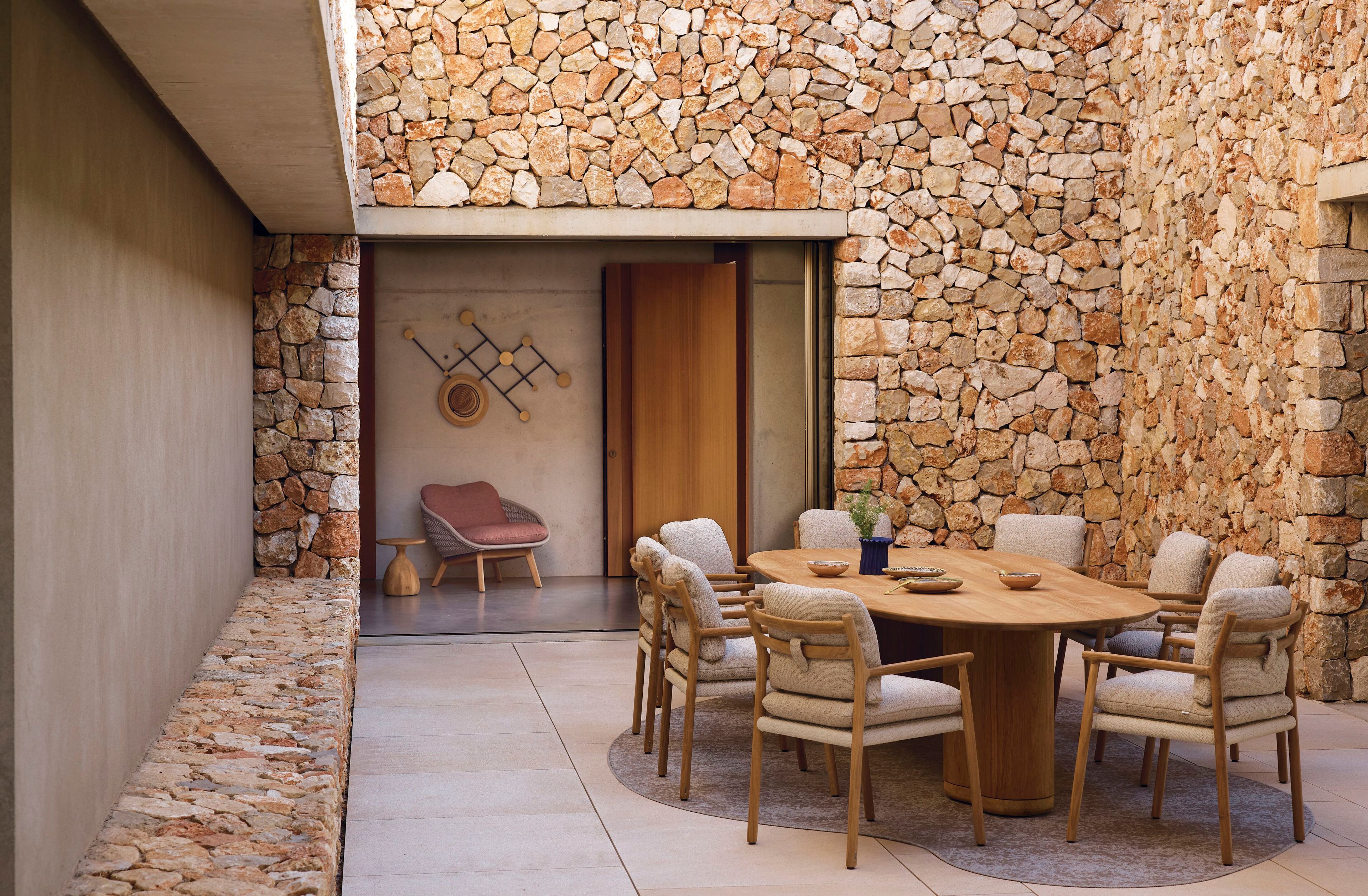 Стул для сада из тикового дерева с подлокотниками MANUTTI Muyu ARCH-00127947 - Вид №4