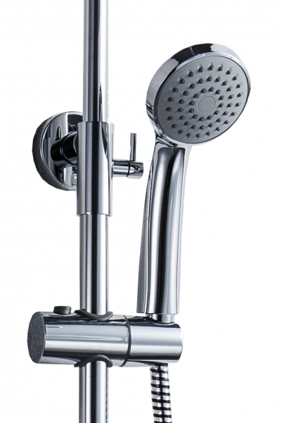 Душевая колонна со смесителем для ванны c поворотным изливом OPAL C OPAL F6125183CP-A1-RUS bravat - Вид №2