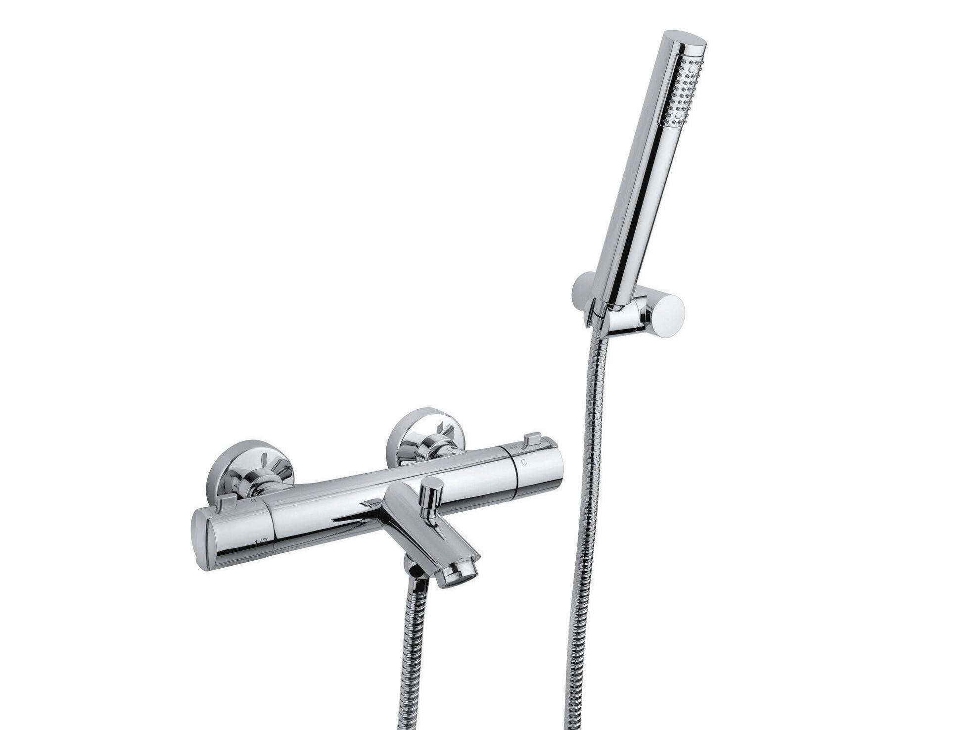 Термостатический смеситель для ванны с ручным душем Rubinetterie Frattini душевые ARCH-00040039 - Вид №1