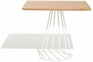 Bivaq Квадратный садовый стол из алюминия и дерева Illa