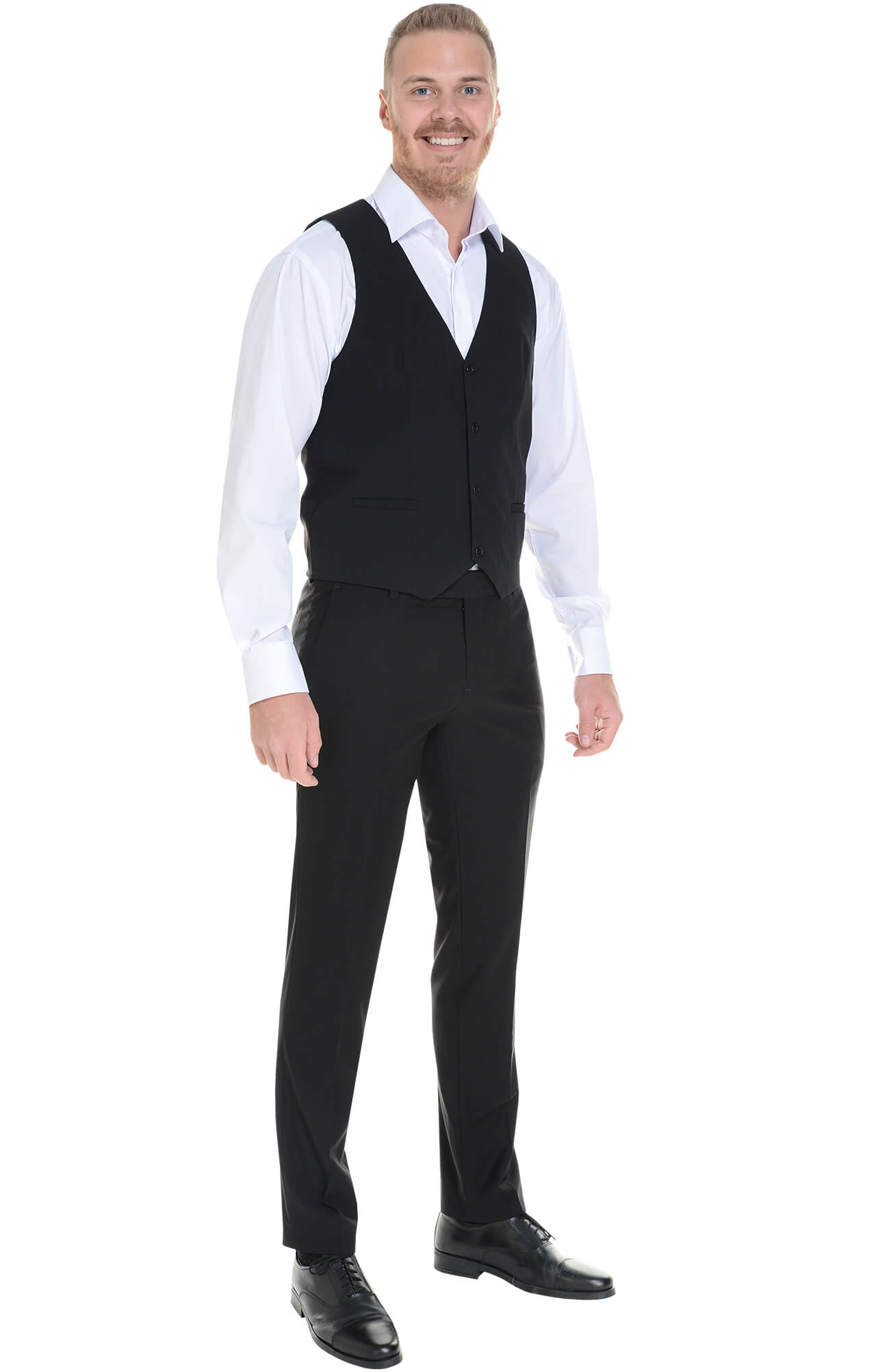 62867 Жилет  мужской BLACK El-Risto  Одежда для официантов  размер 50  - Вид №4