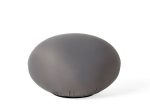 Овальный пуф из ткани