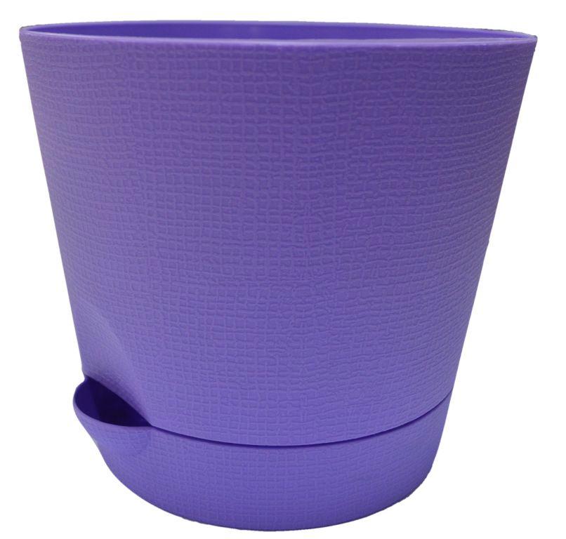 201-28 Горшок д/цветов с поддоном Le Parterre d=9.5 0.35л. Лаванда Цветочная коллекция 
