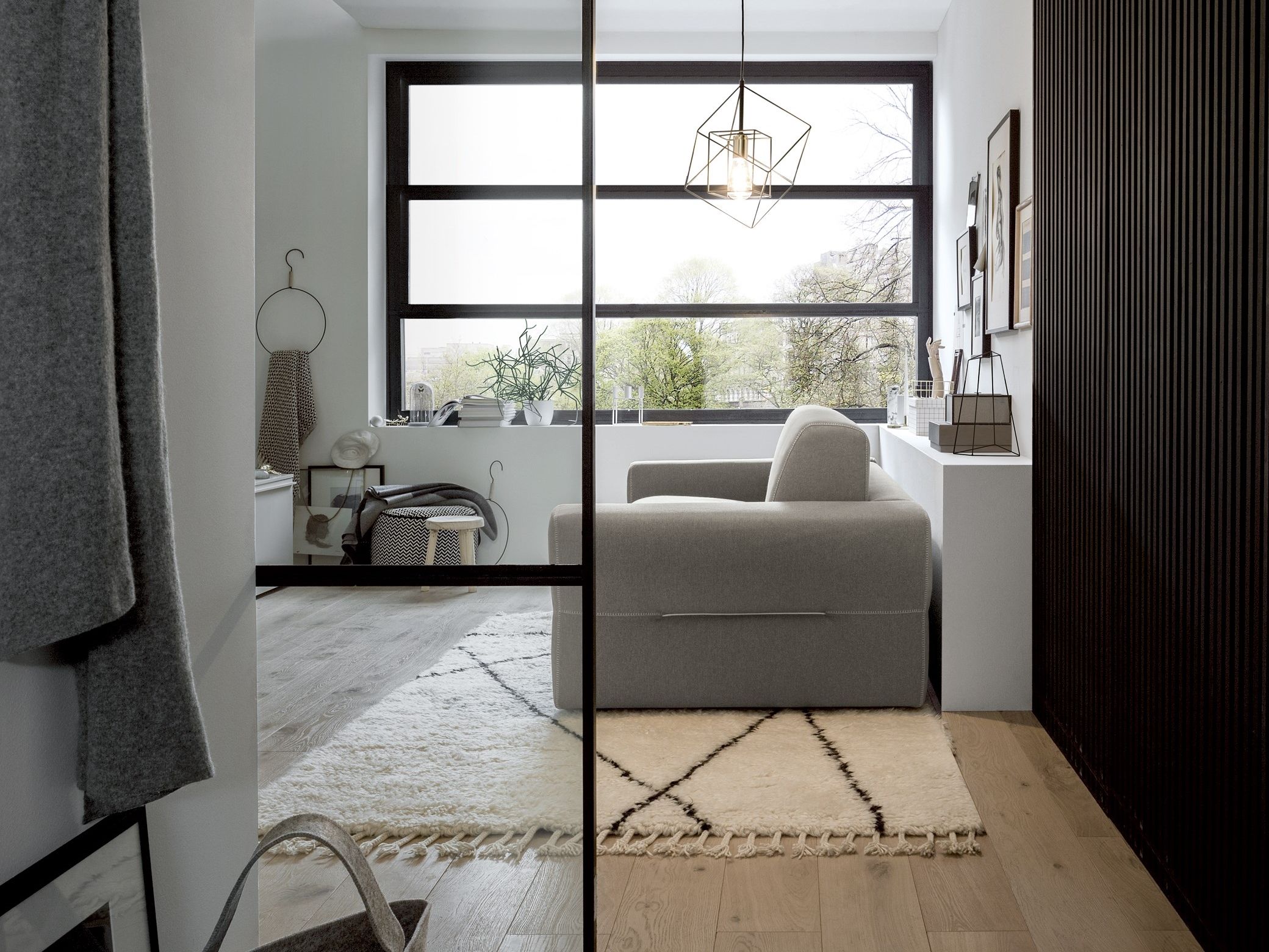 Двуспальный диван-кровать из ткани Felis Day &amp ARCH-00073244 - Вид №1