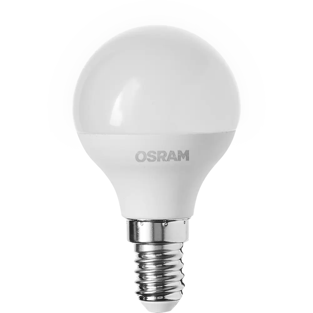 Лампа светодиодная Osram шар 5Вт 470Лм E14 нейтральный белый свет STLM-2027862 - Вид №1