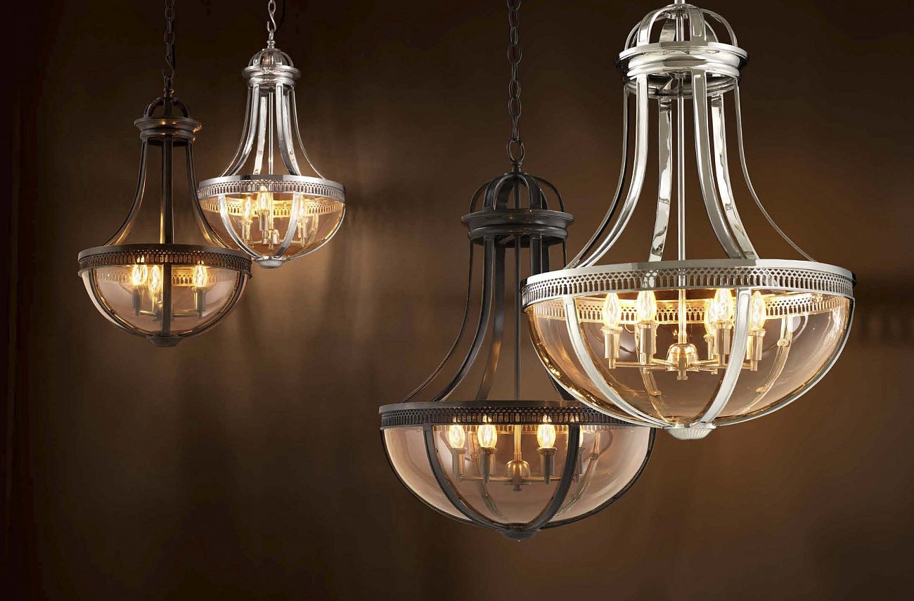 Подвесной светильник 109252 от Eichholtz EICHHOLTZ ДИЗАЙНЕРСКИЕ 243032 Прозрачный;никель  - Вид №1