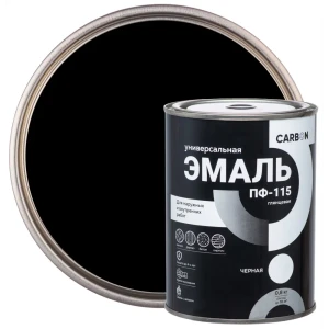 Эмаль ПФ-115 Carbon глянцевая цвет черный 0.8 кг 82739766 STLM-2113437