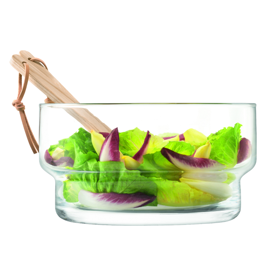 G1326-27-301 Блюдо глубокое utility с деревянными приборами d27 см LSA International  - Вид №3