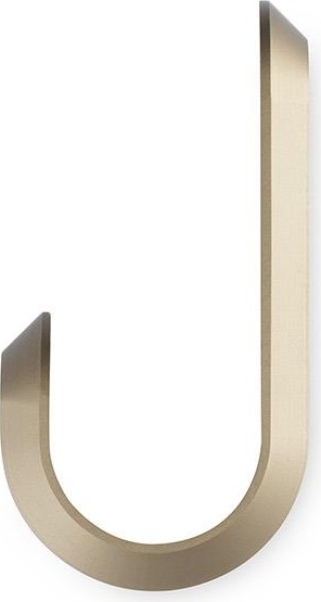 331572 Крючки Curve Mini, матовое золото (2 шт.) Normann Copenhagen  - Вид №1