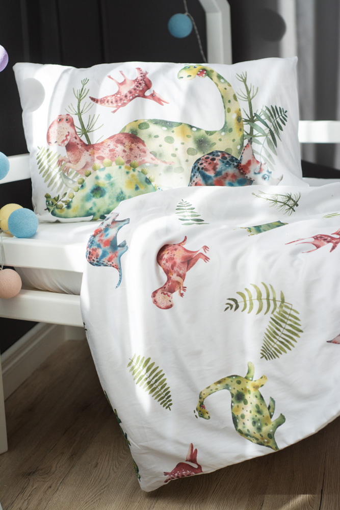 Комплект детского постельного белья "Динозавры" VAMVIGVAM  282098 Красный;желтый;зеленый Santreyd  - Вид №1